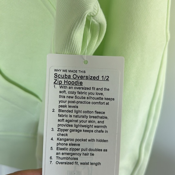 *RARE color* NWT Lululemon scuba hoodie M / L - Picture 2 of 3